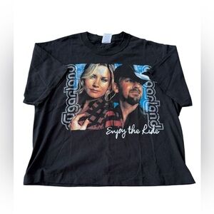 Y2K 2006 Sugarland Enjoy The Ride Tour Medium Black Fade Country Band Tee